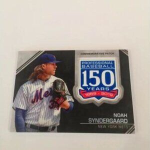 2019 Topps 150th Anniversary Comm Patch Noah Syndergaard Mets #AMP-NS (043)